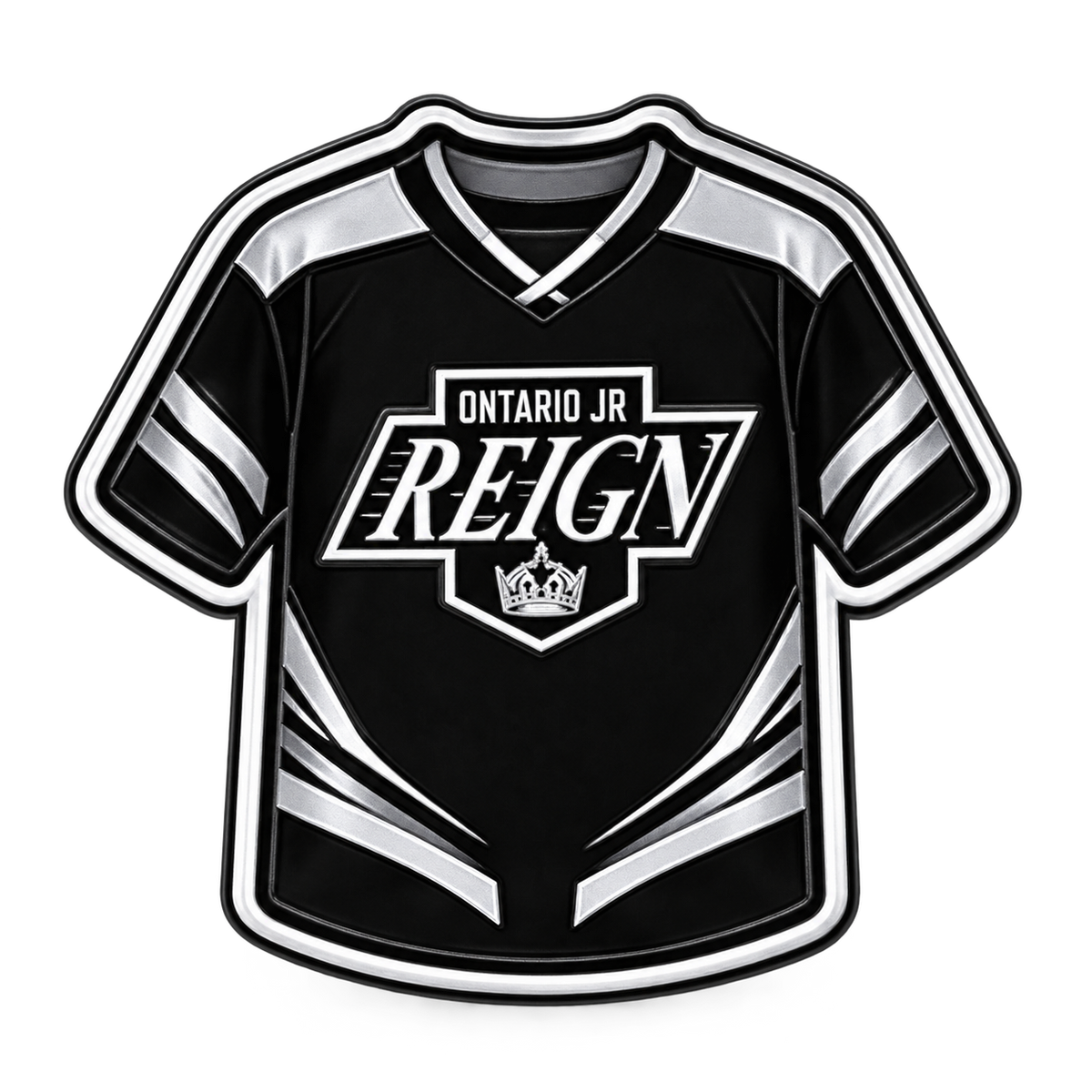Ontario Jr Reign jersey refrigerator magnet
