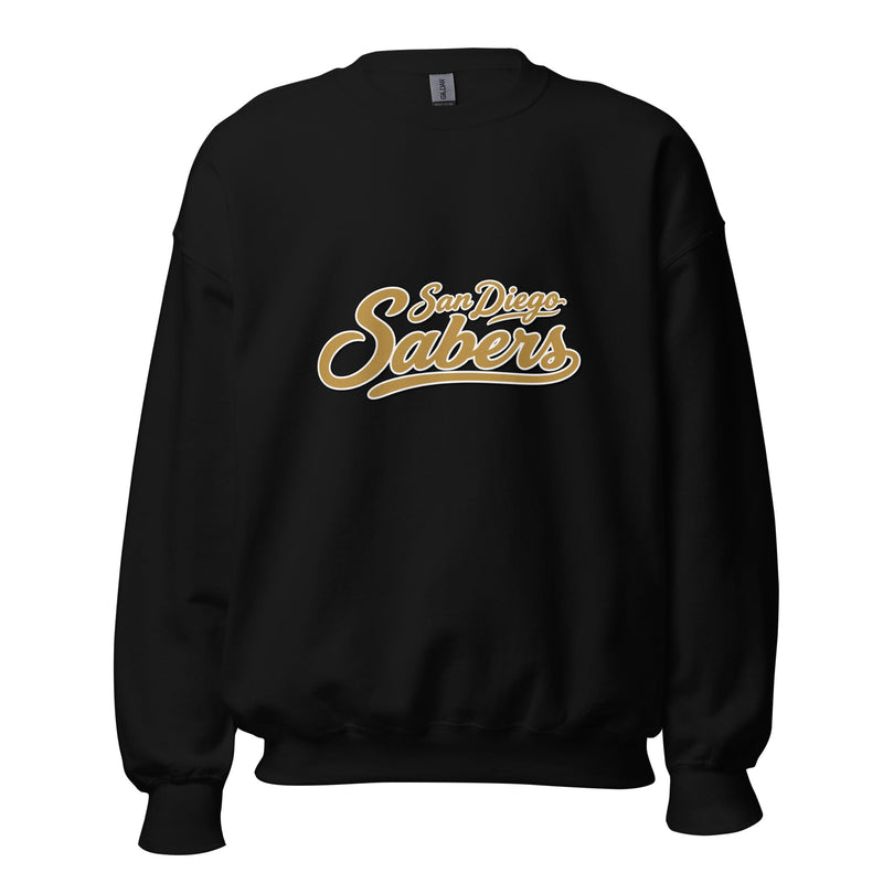 San Diego Sabers Vintage Script Crewneck